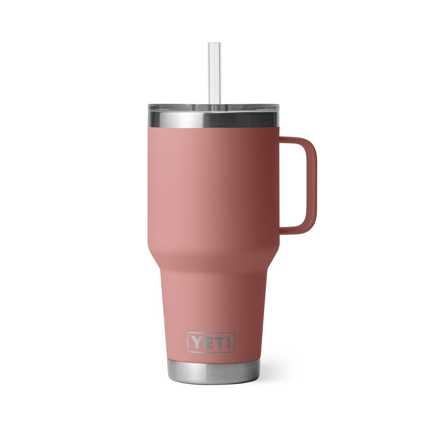 YETI Rambler® Tazza Da 35 oz (994 ml) Con coperchio con cannuccia Sandstone Pink