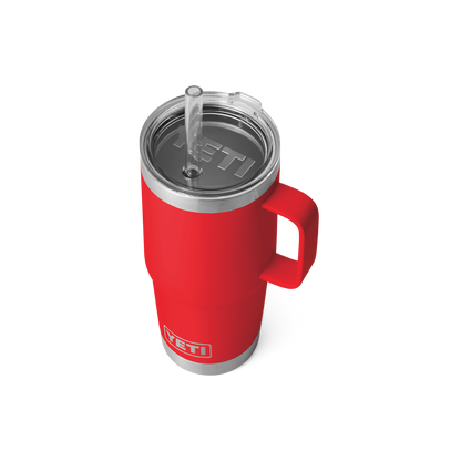 YETI Rambler® Tazza Da 35 oz (994 ml) Con coperchio con cannuccia Rescue Red