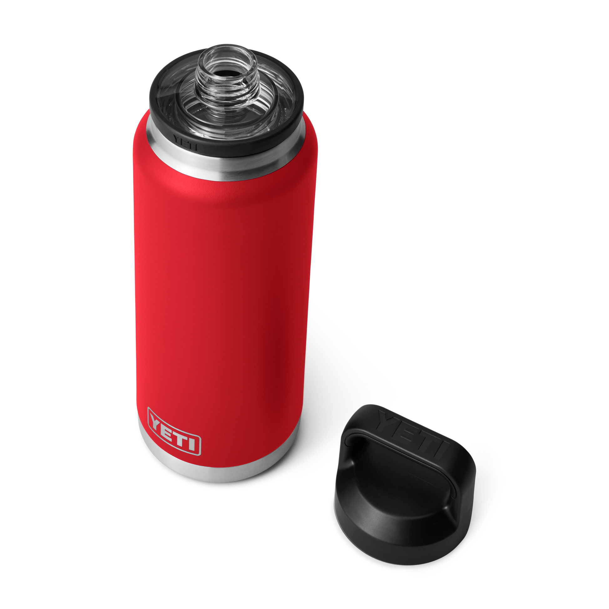 YETI Rambler® Borraccia da 36 oz (1065 ml) con tappo Chug Rescue Red