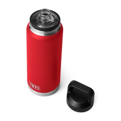 YETI Rambler® Borraccia da 36 oz (1065 ml) con tappo Chug Rescue Red
