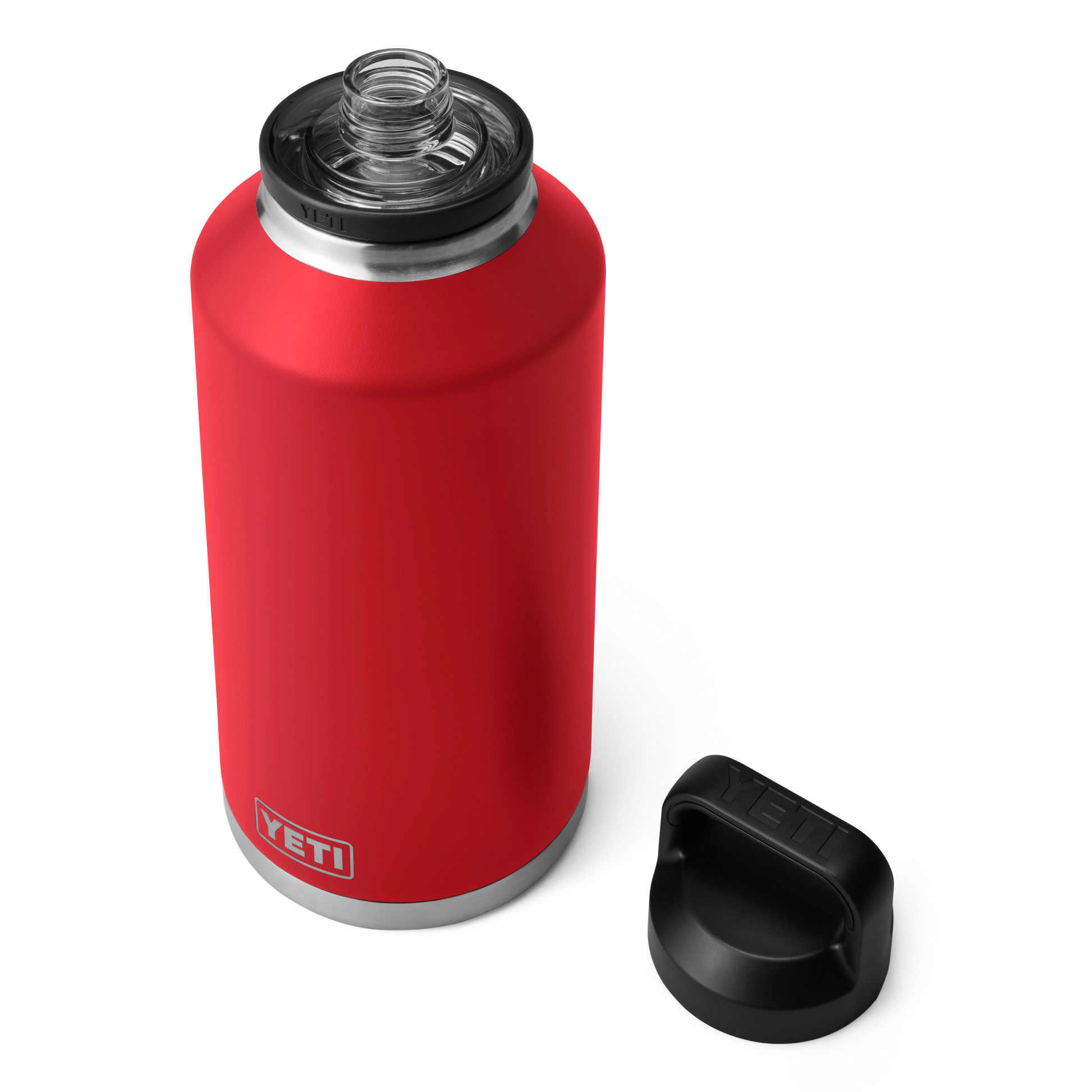 YETI Rambler® Borraccia da 64 oz (1,9 L) con tappo Chug Rescue Red