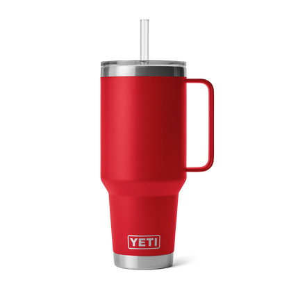 Rambler® Tazza Da 42 oz (1242 ml) Con coperchio con cannuccia Rescue Red