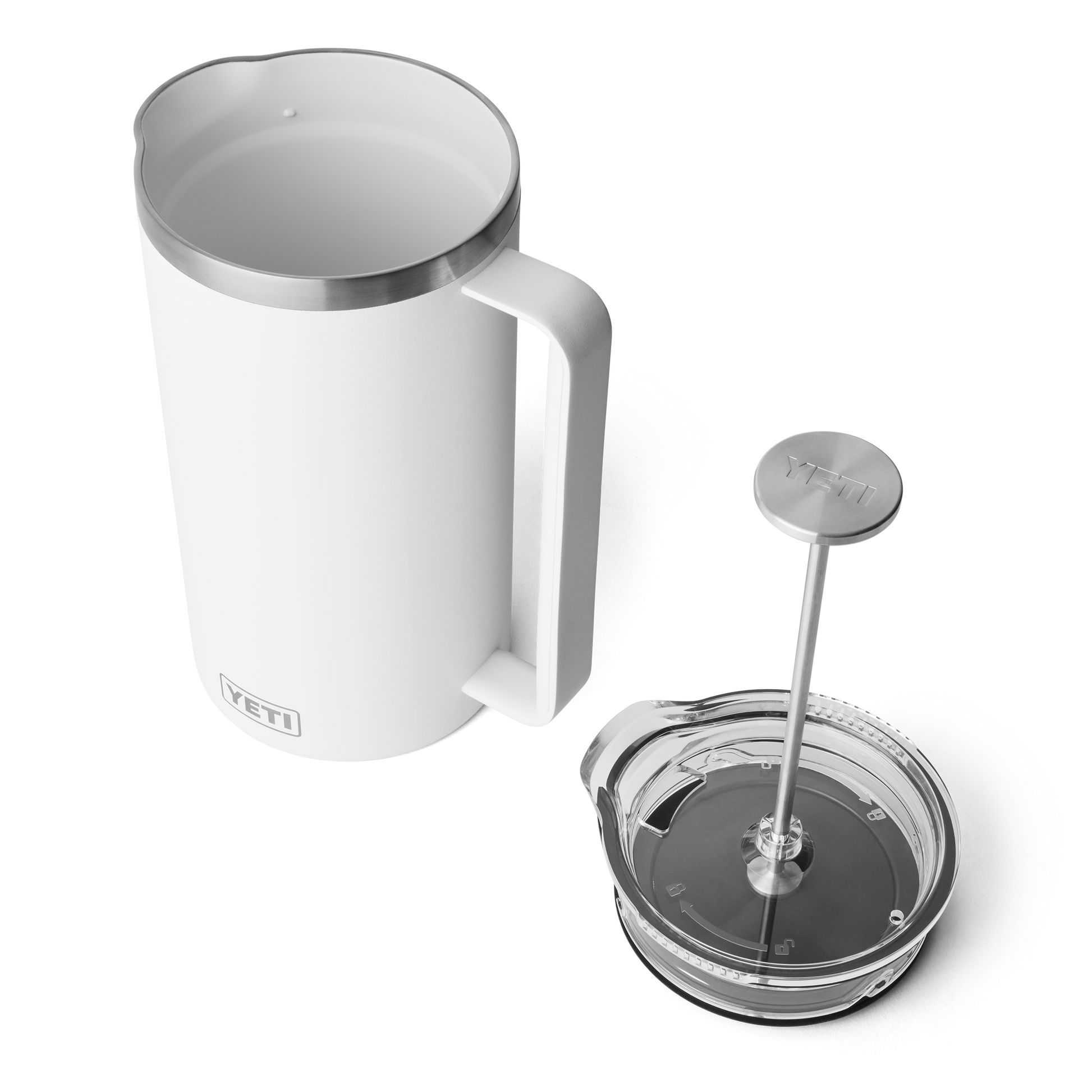 YETI Rambler® French Press da 64 oz (2 L) Bianco