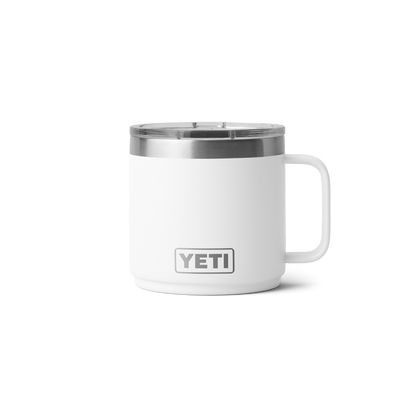 Tazza impilabile YETI Rambler® bianca da 14 oz (414 ml)