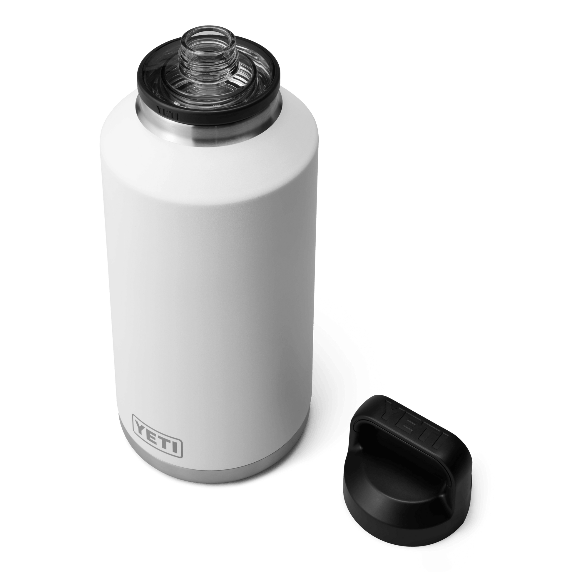 YETI Rambler® Borraccia da 64 oz (1,9 L) con tappo Chug Bianco