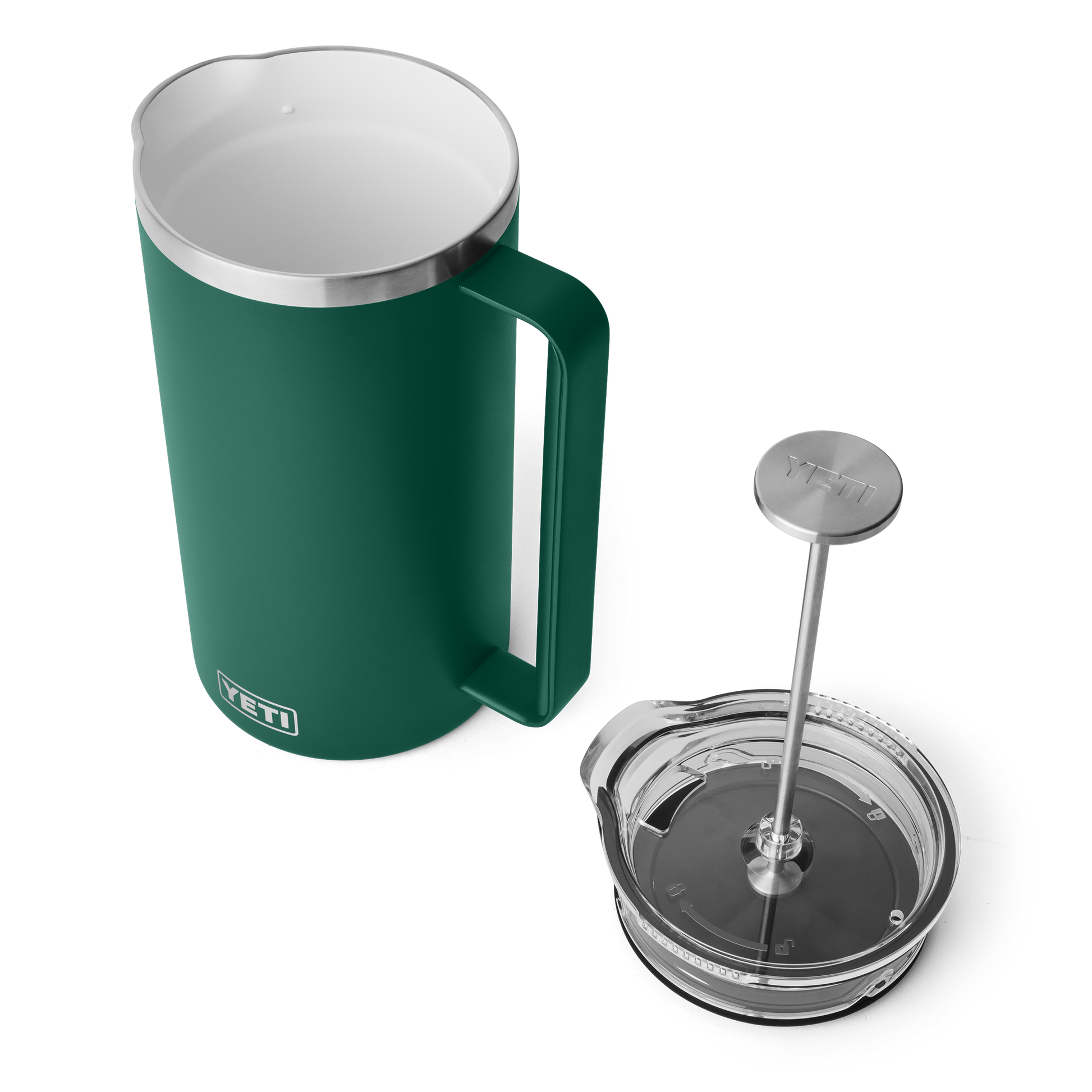 YETI Rambler™ French Press da 64 oz (1,9 L) Black Forest Green