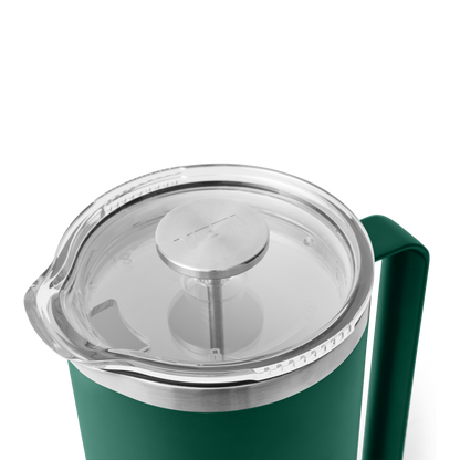 YETI Rambler™ French Press da 64 oz (1,9 L) Black Forest Green