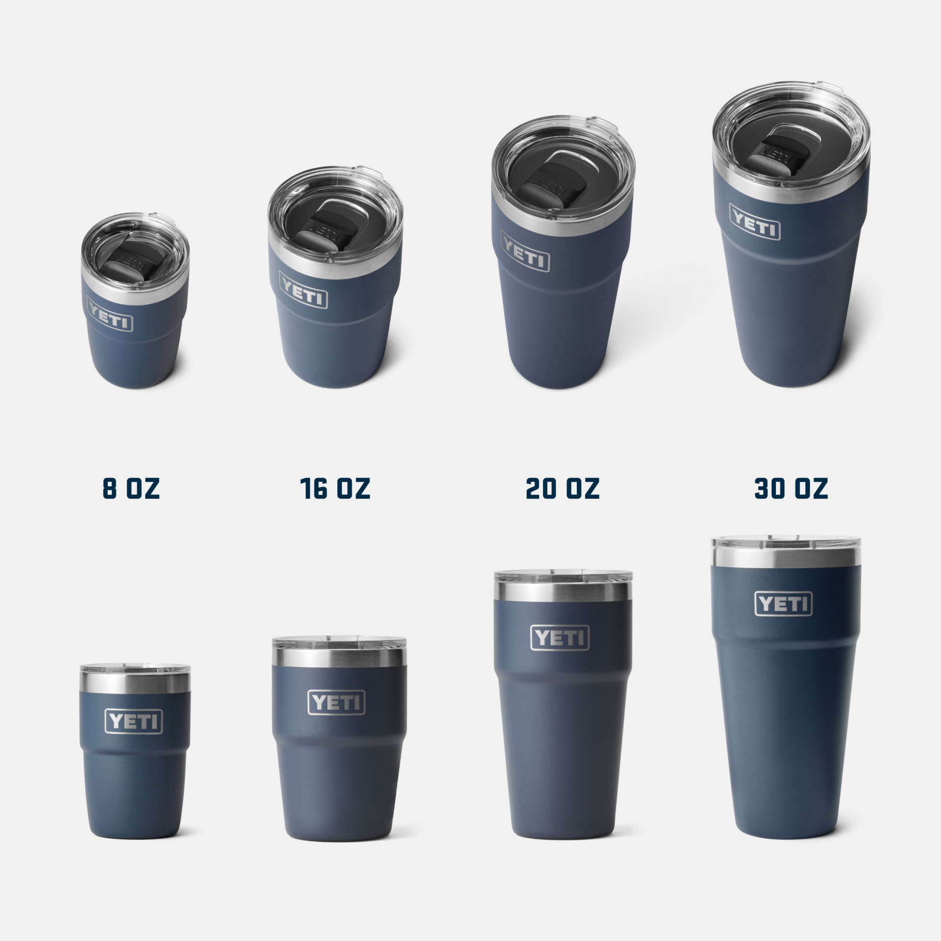 YETI Rambler® Tazza impilabile da 20 oz (591 ml) Bianco