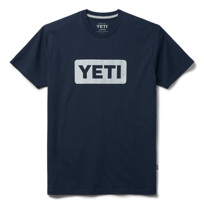 YETI T-shirt Premium a manica corta con logo Badge Navy/Bianco