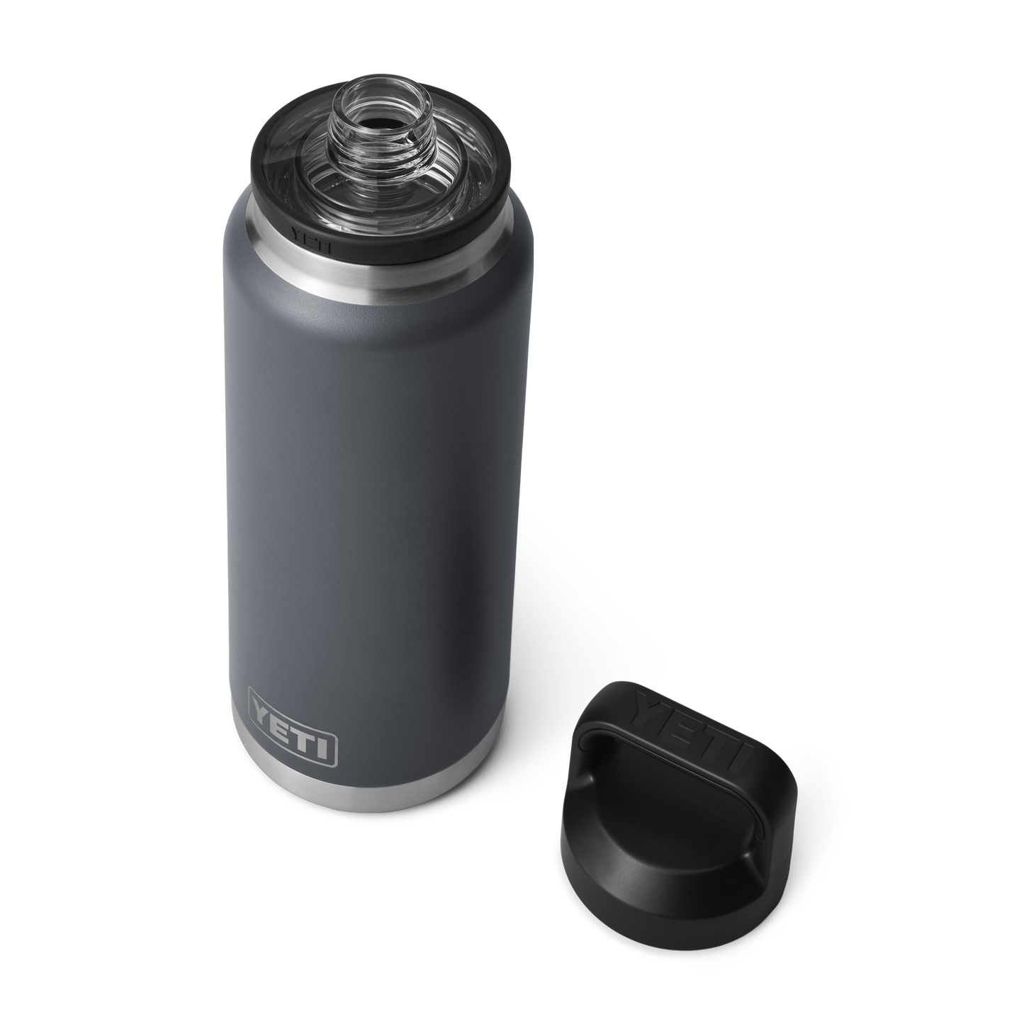 YETI Rambler® Borraccia da 36 oz (1065 ml) con tappo Chug Charcoal