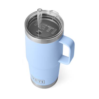 YETI Rambler® Tazza Da 25 oz (710 ml) Con coperchio con cannuccia Big Sky Blue