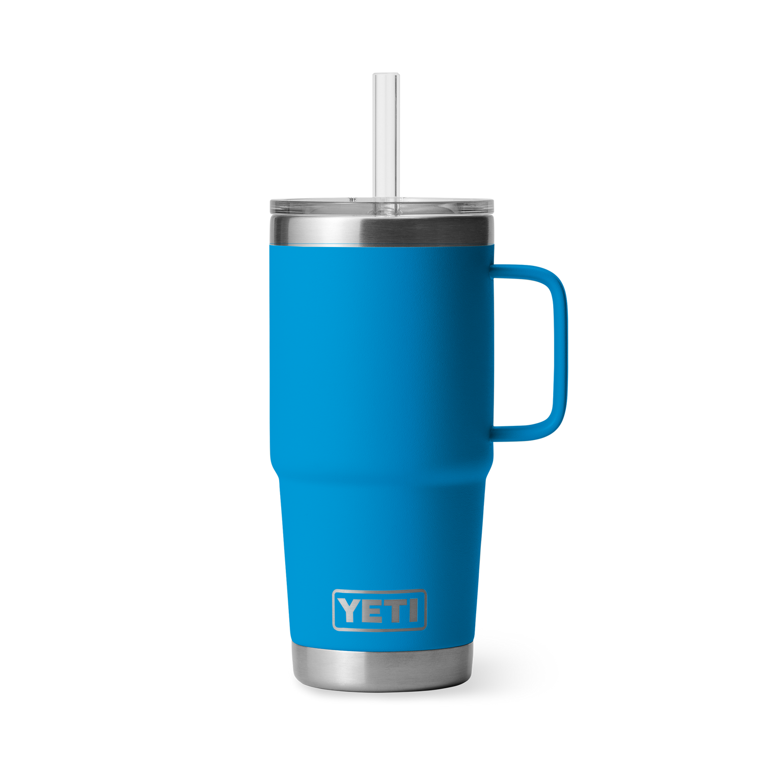 YETI Rambler® Tazza Da 25 oz (710 ml) Con coperchio con cannuccia Big Wave Blue