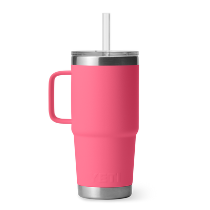 YETI Rambler® Tazza Da 25 oz (710 ml) Con coperchio con cannuccia Tropical Pink
