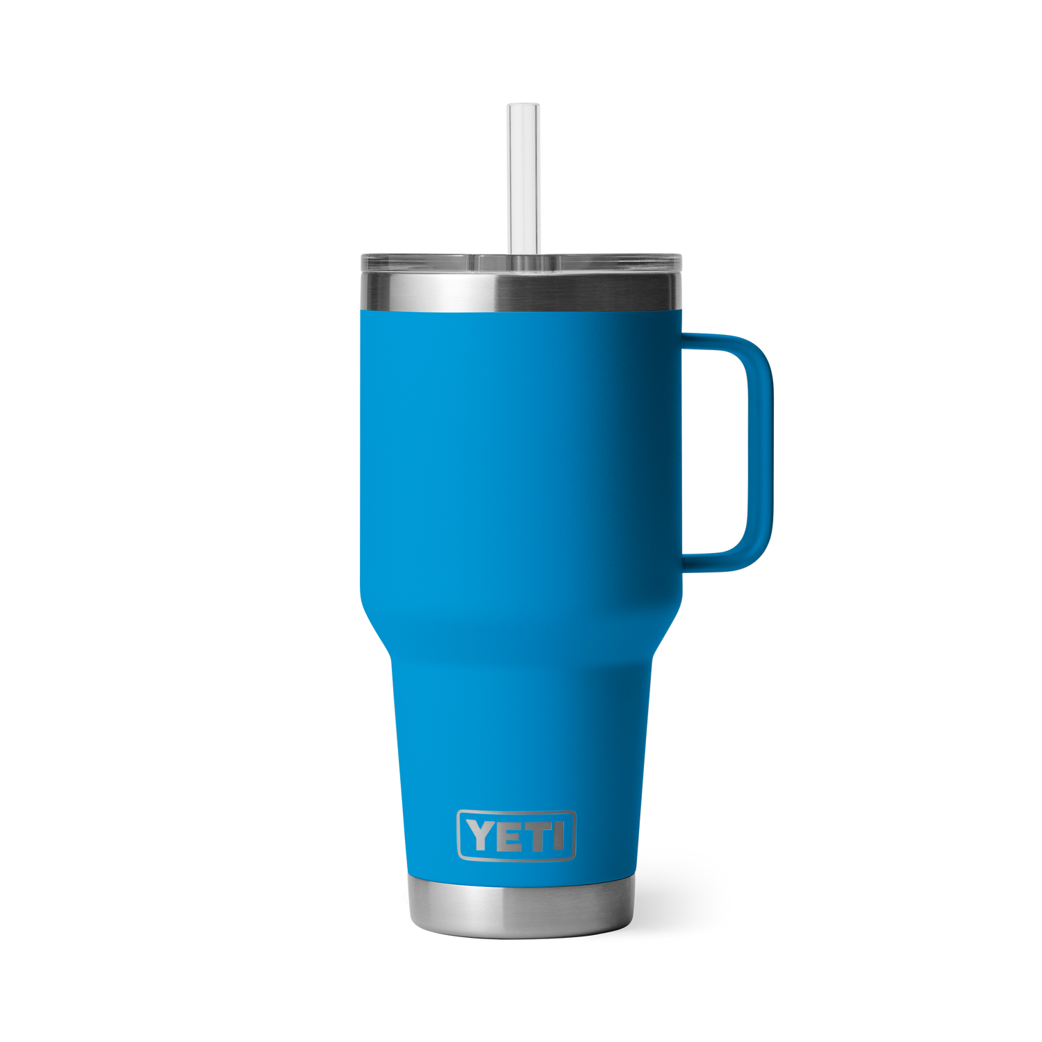 YETI Rambler® Tazza Da 35 oz (994 ml) Con coperchio con cannuccia Big Wave Blue